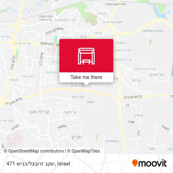 יעקב זרובבל/כביש 471 map