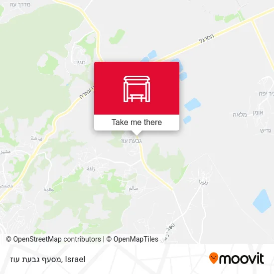 Карта מסעף גבעת עוז