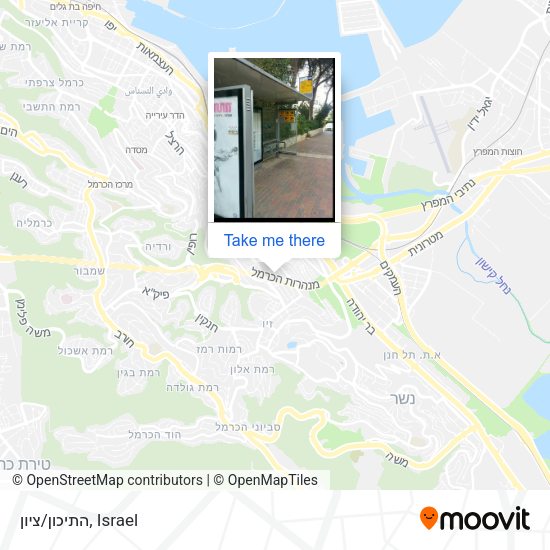 התיכון/ציון map