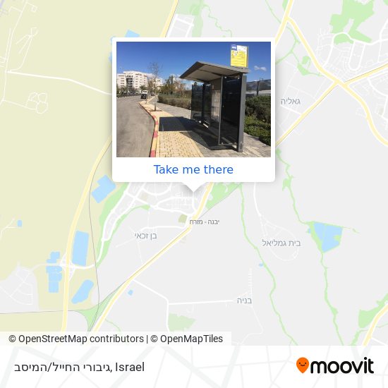 גיבורי החייל/המיסב map