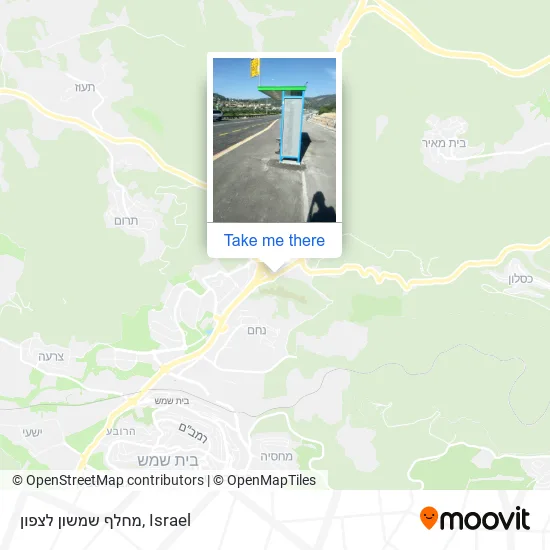 Карта מחלף שמשון לצפון