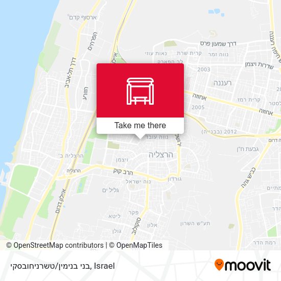 בני בנימין/טשרניחובסקי map