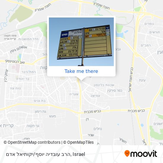 הרב עובדיה יוסף/יקותיאל אדם map