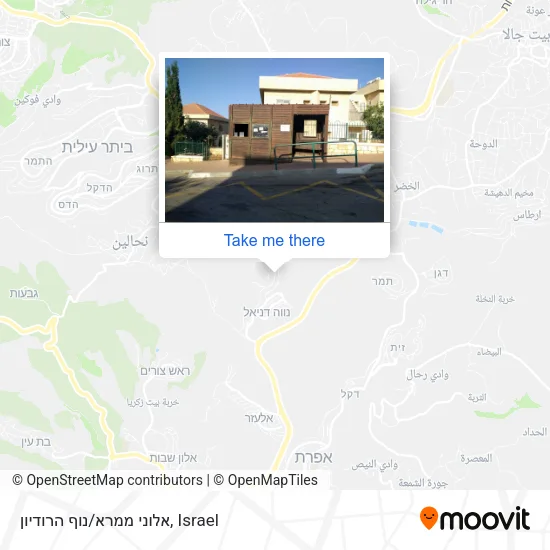 Карта אלוני ממרא/נוף הרודיון