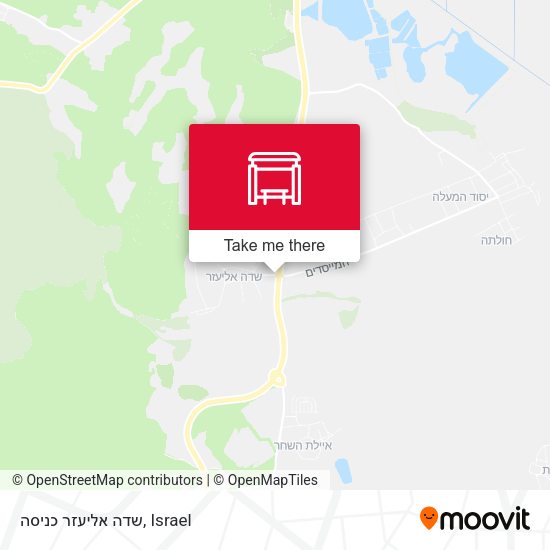 שדה אליעזר כניסה map