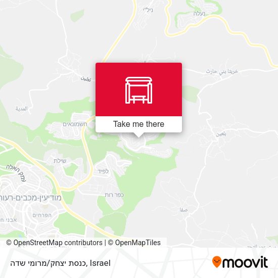 כנסת יצחק/מרומי שדה map