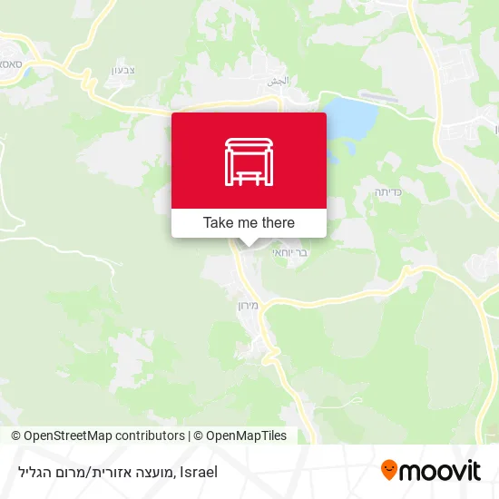 Карта מועצה אזורית/מרום הגליל