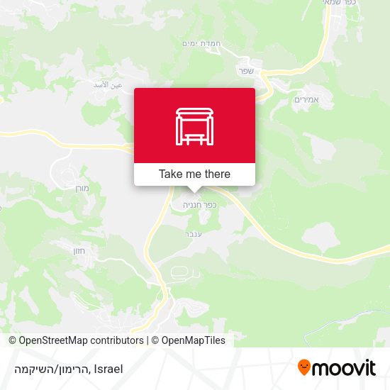 הרימון/השיקמה map