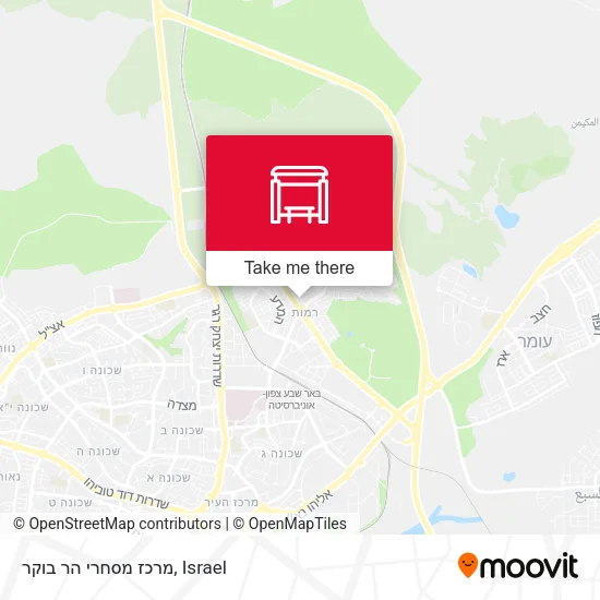 Карта מרכז מסחרי הר בוקר