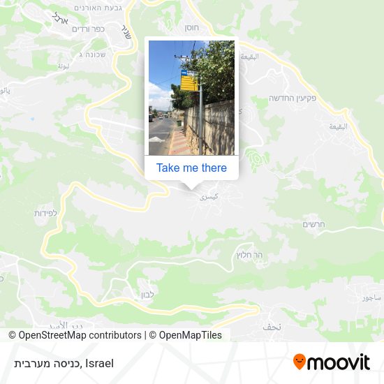 כניסה מערבית map