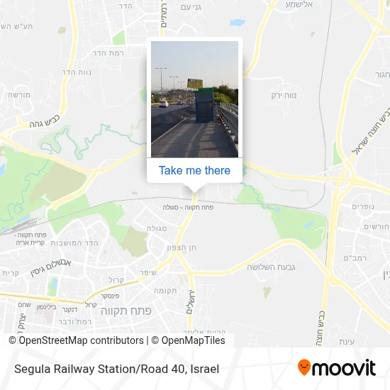 Segula Railway Station/Road 40 map