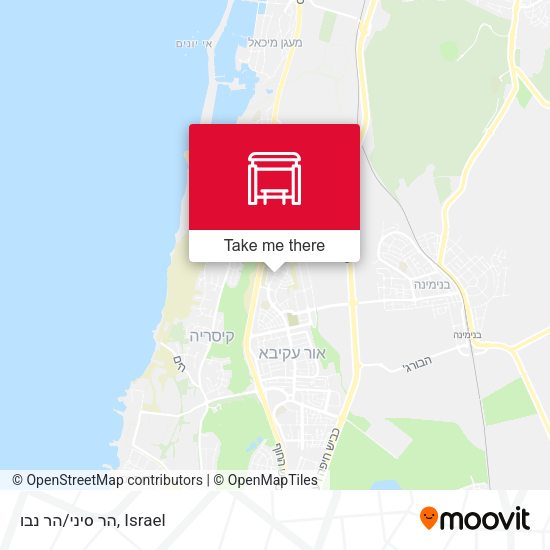 הר סיני/הר נבו map
