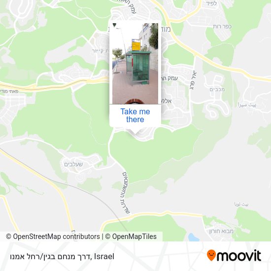 דרך מנחם בגין/רחל אמנו map
