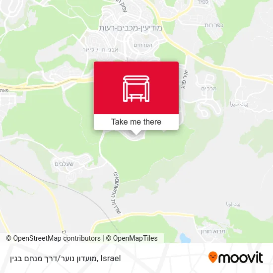 Карта מועדון נוער/דרך מנחם בגין