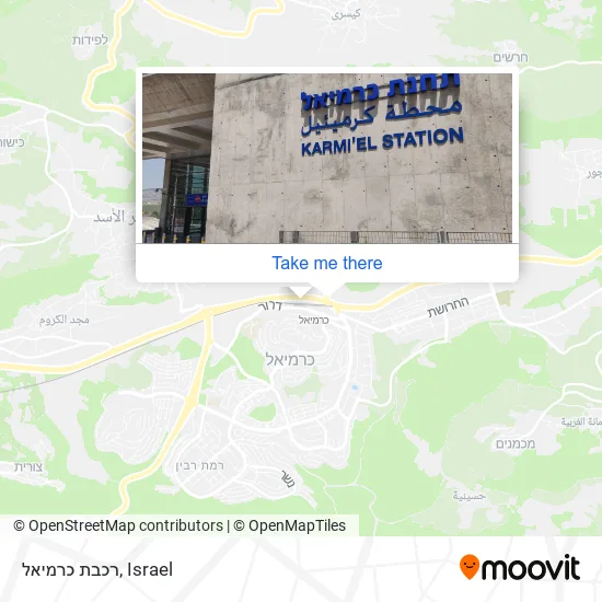 Карта רכבת כרמיאל