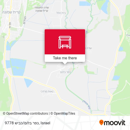 כפר בלום/כביש 9778 map