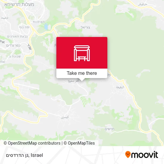 Карта גן הדרדסים