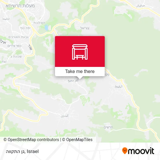 Карта גן התקווה