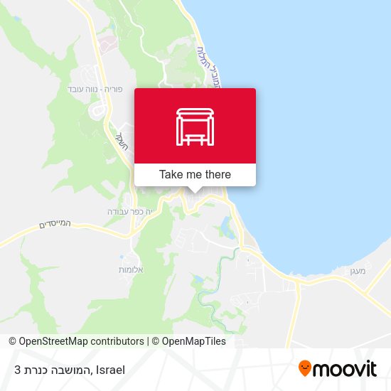 המושבה כנרת 3 map