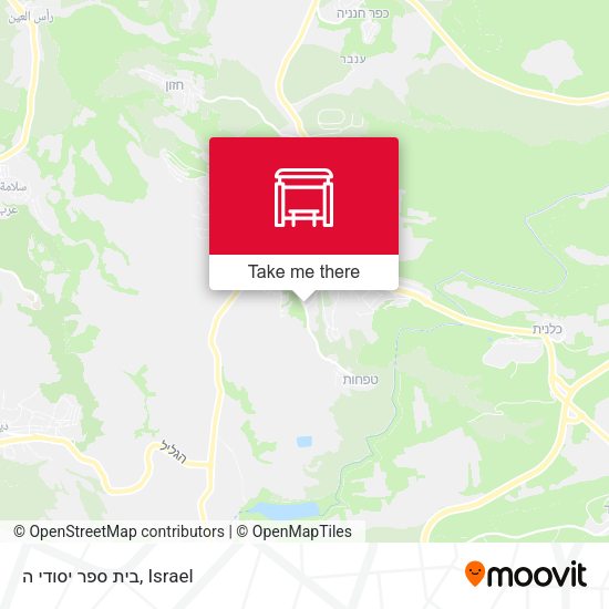 בית ספר יסודי ה map