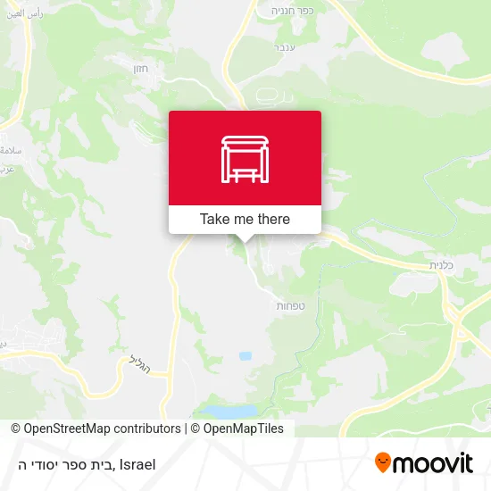 בית ספר יסודי ה map