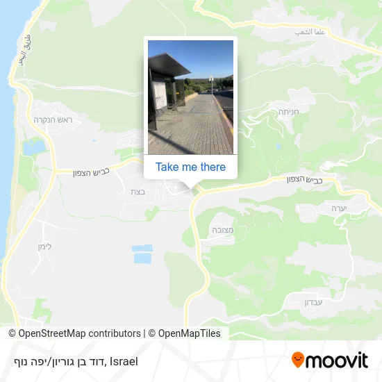 Карта דוד בן גוריון/יפה נוף