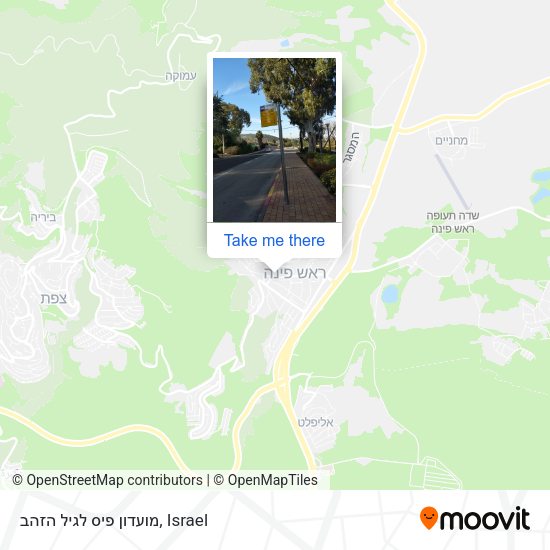 מועדון פיס לגיל הזהב map