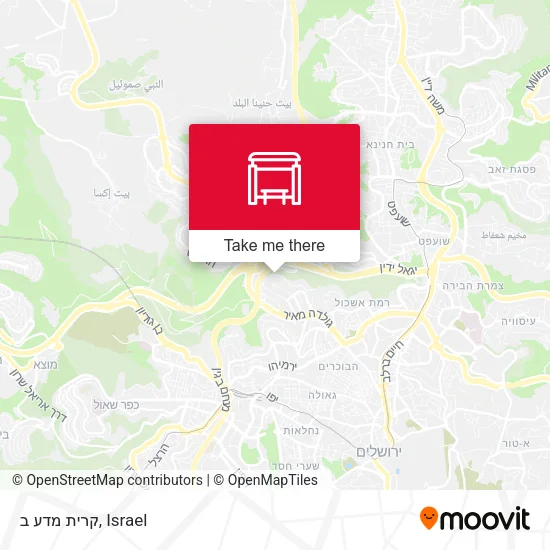 Карта קרית מדע ב
