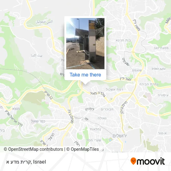 Карта קרית מדע א