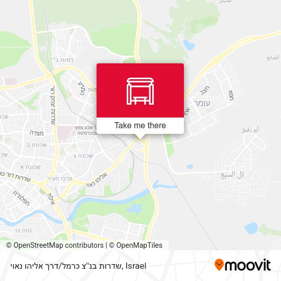 שדרות בנ''צ כרמל / דרך אליהו נאוי map