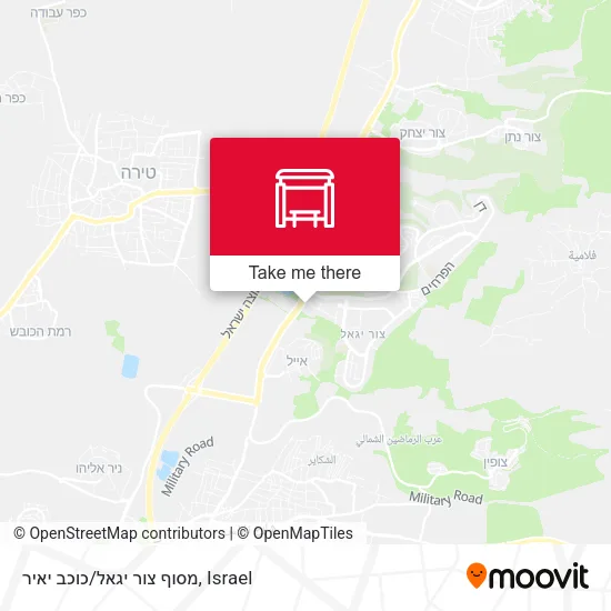 Карта מסוף צור יגאל/כוכב יאיר