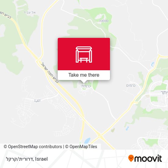 דרורית/קרקל map