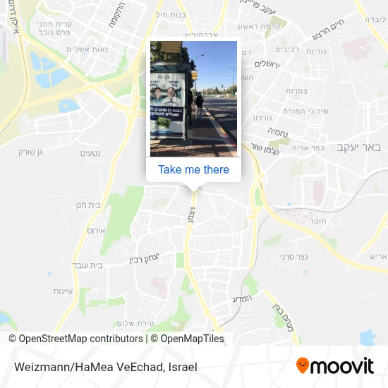 Weizmann/HaMea VeEchad map