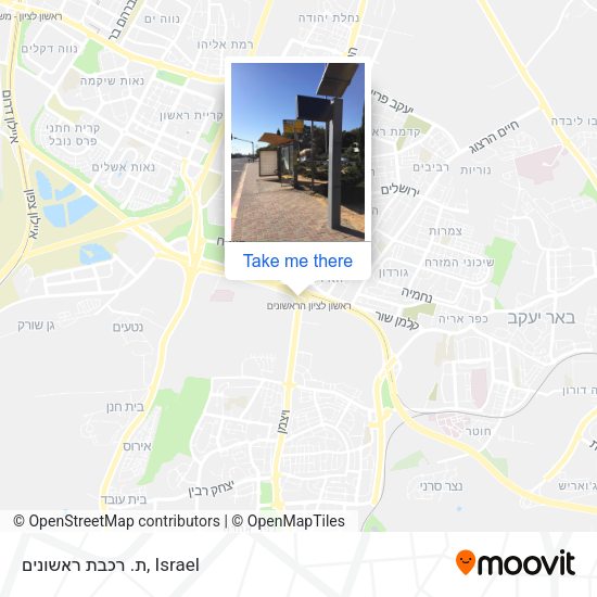 ת. רכבת ראשונים map