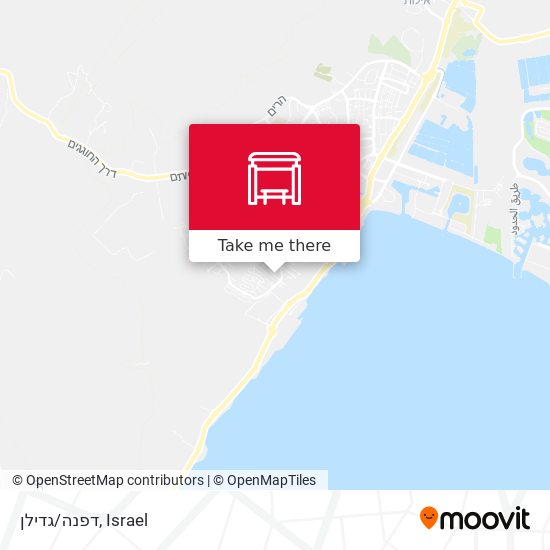 דפנה/גדילן map
