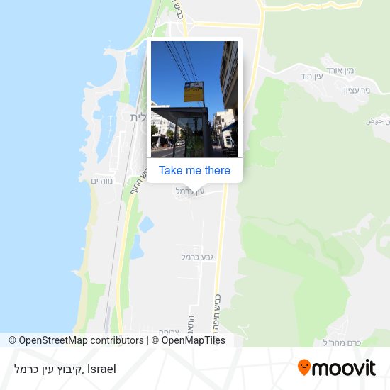 קיבוץ עין כרמל map