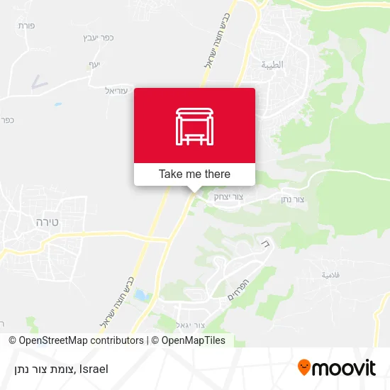 Карта צומת צור נתן