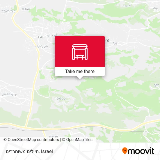 חיילים משוחררים map