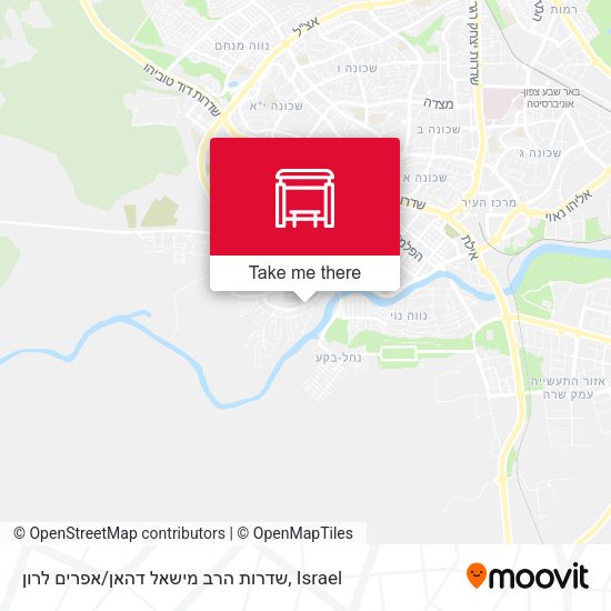 שדרות הרב מישאל דהאן / אפרים לרון map