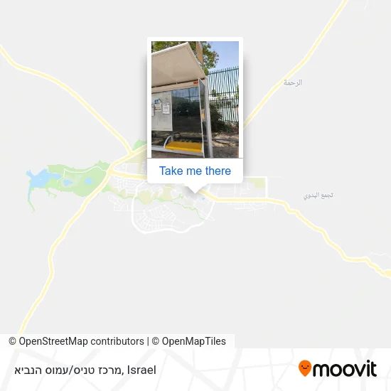 Карта מרכז טניס/עמוס הנביא