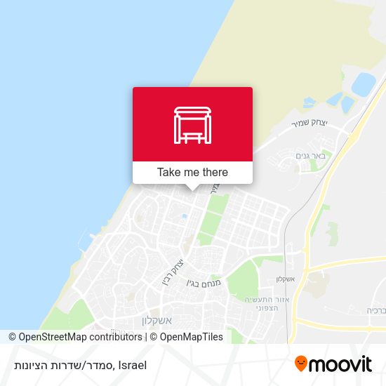 סמדר/שדרות הציונות map