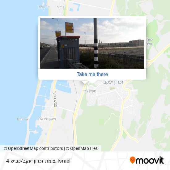 צומת זכרון יעקב/כביש 4 map