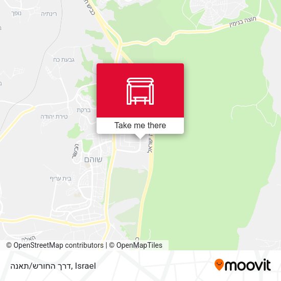 דרך החורש/תאנה map