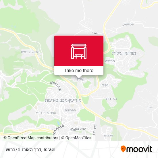 דרך האורנים/ברוש map
