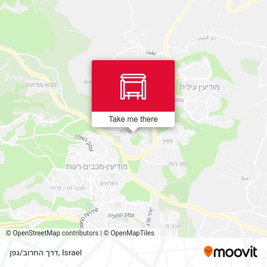 דרך החרוב/גפן map