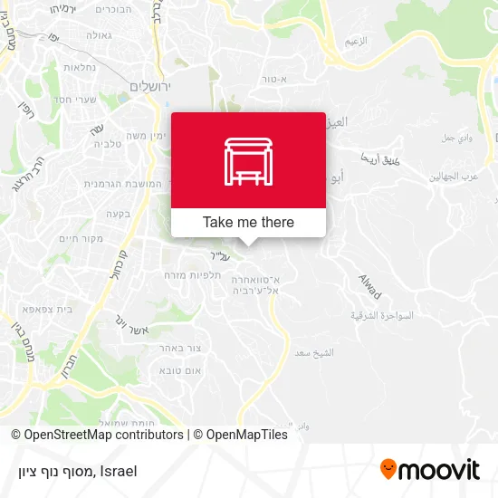 Карта מסוף נוף ציון