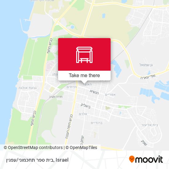 בית ספר תחכמוני/עפגין map