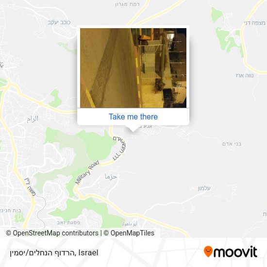 הרדוף הנחלים/יסמין map