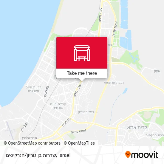 Карта שדרות בן גוריון/הנרקיסים