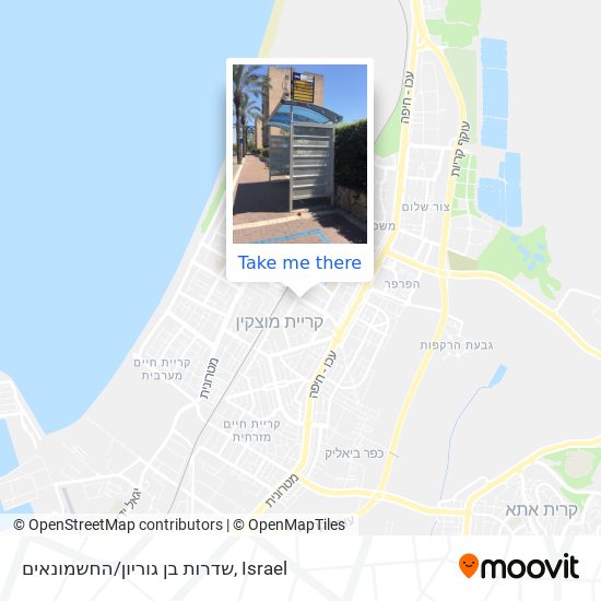Карта שדרות בן גוריון/החשמונאים